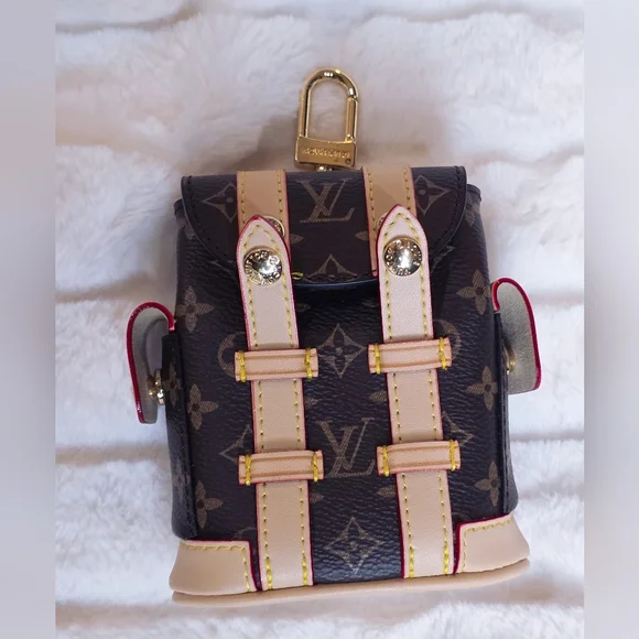 Stylish Upcycled Designer Mini Bag Keychain - Picture 1 of 6